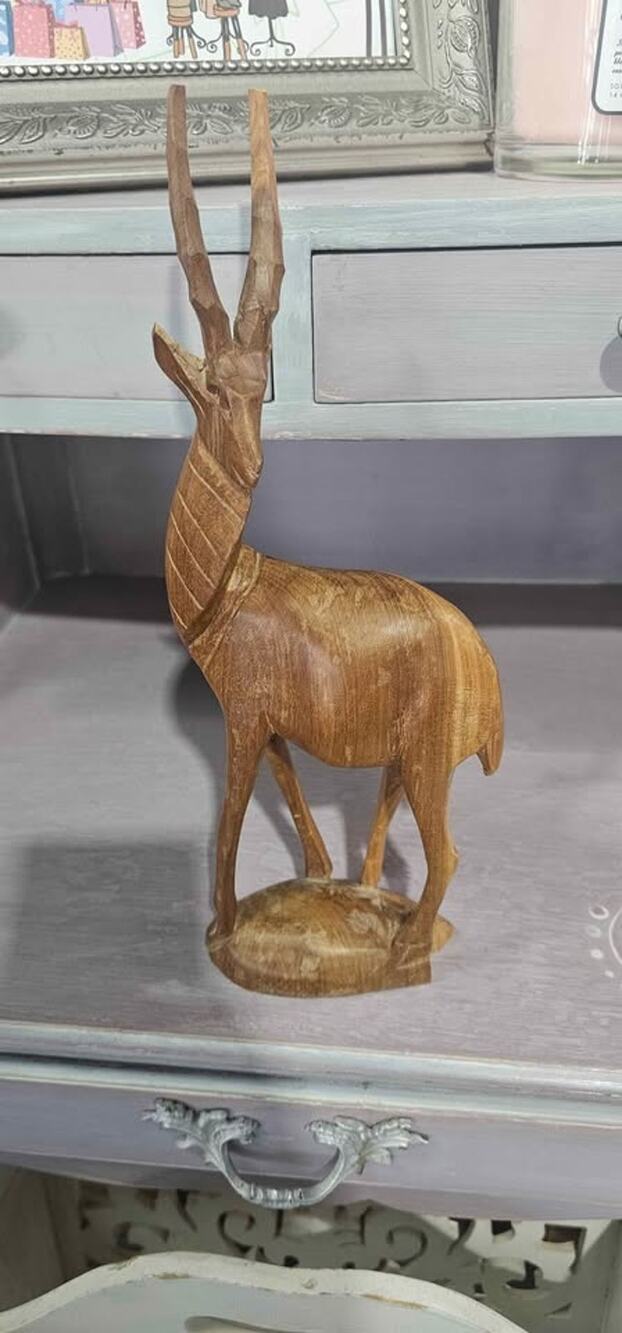 Vintage Kenya Hand Carved Antelope